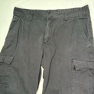 Tesla‎ Mens Cargo Pants 40x32 Black Cotton Utility Workwear Trousers